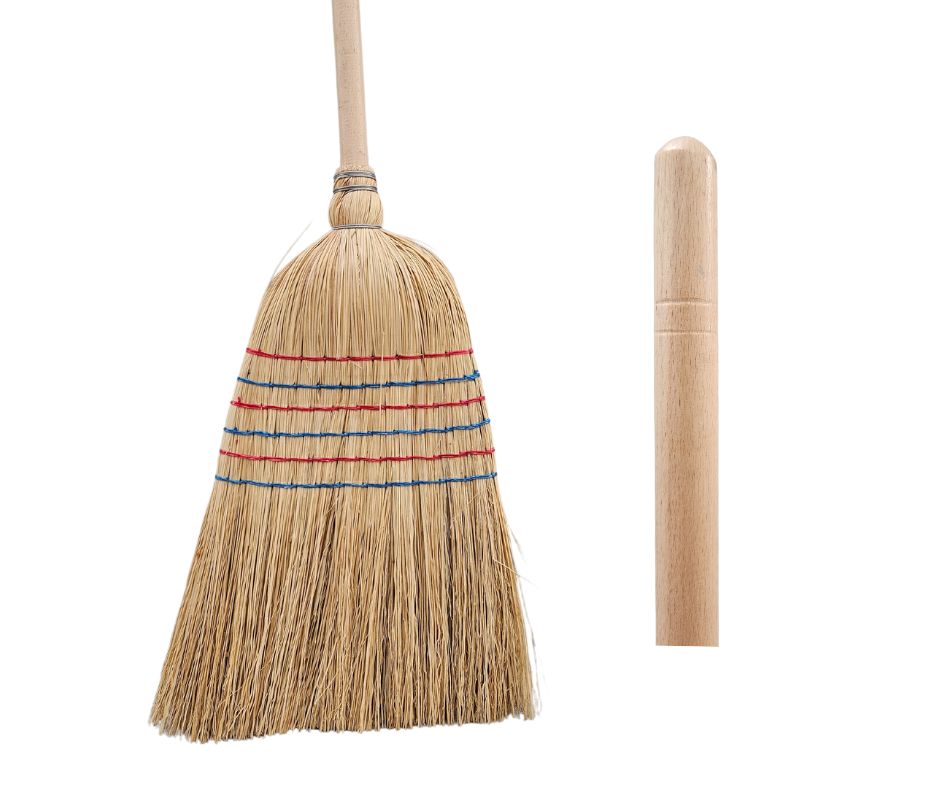 Seprű / cirókseprű 6 varrásos ipari + lakk. nyél