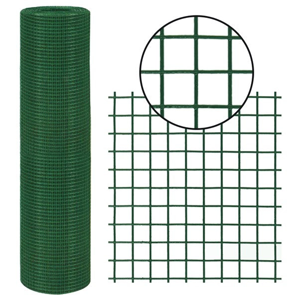 Drótháló pont hegesztett 1m X 5m Nortene Fensanet Plast (6,4mm)