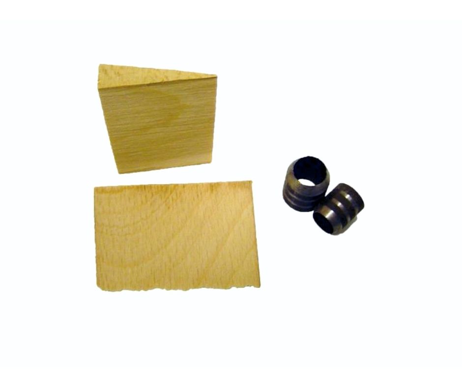 Fejsze-ék fém 19mm + fa 60mm 2+2 db/bli
