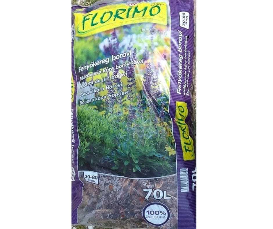 Fenyőkéreg (mulcs) borovi 30-80 mn  70L FLORIMO