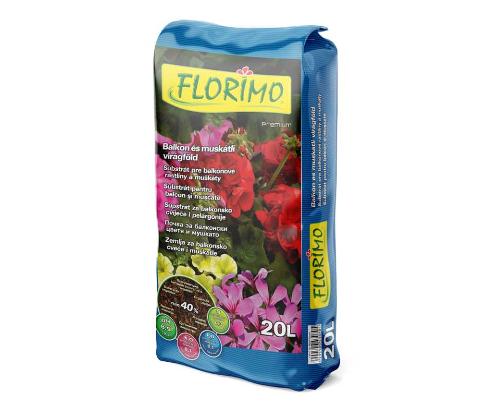 FLORIMO Virágföld Balkon-Muskátli 20/1