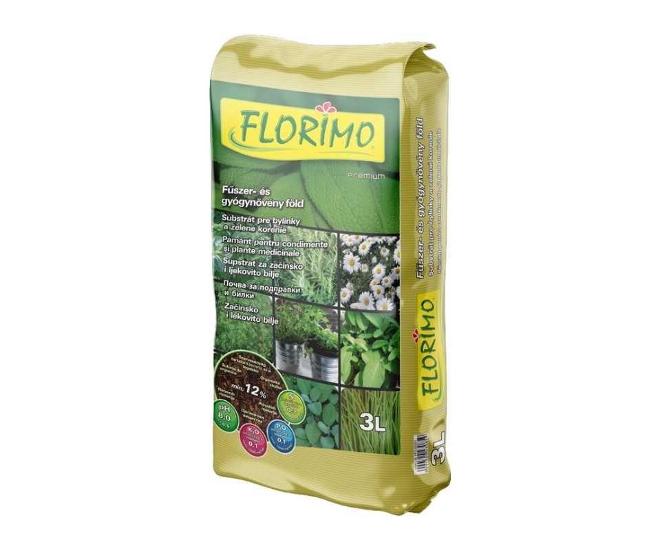 FLORIMO Virágföld Fűszer-Gyógynöv. 3/1