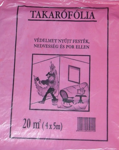 Fólia Takaró normál /vékony/ 4*5m