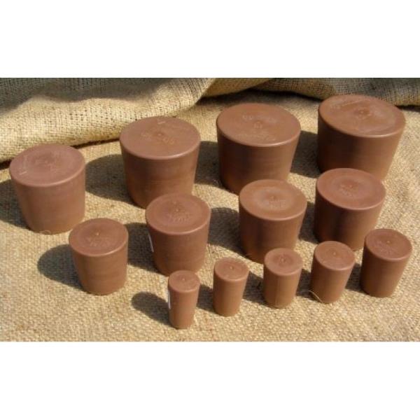 Gumidugó 4 (22/27 mm) szilikonos barna