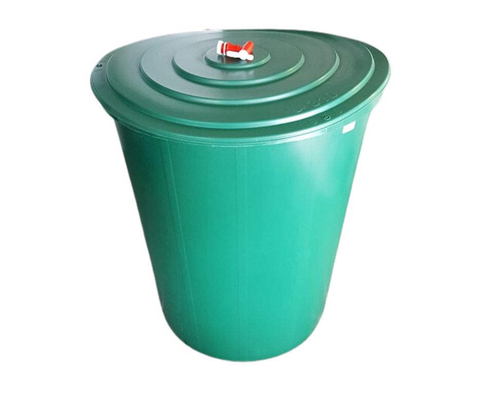 Esővízgyűjtő kerek 300L csappal