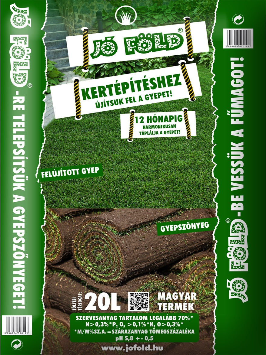 Jó föld kertépítés- gyepfelújítás 20L