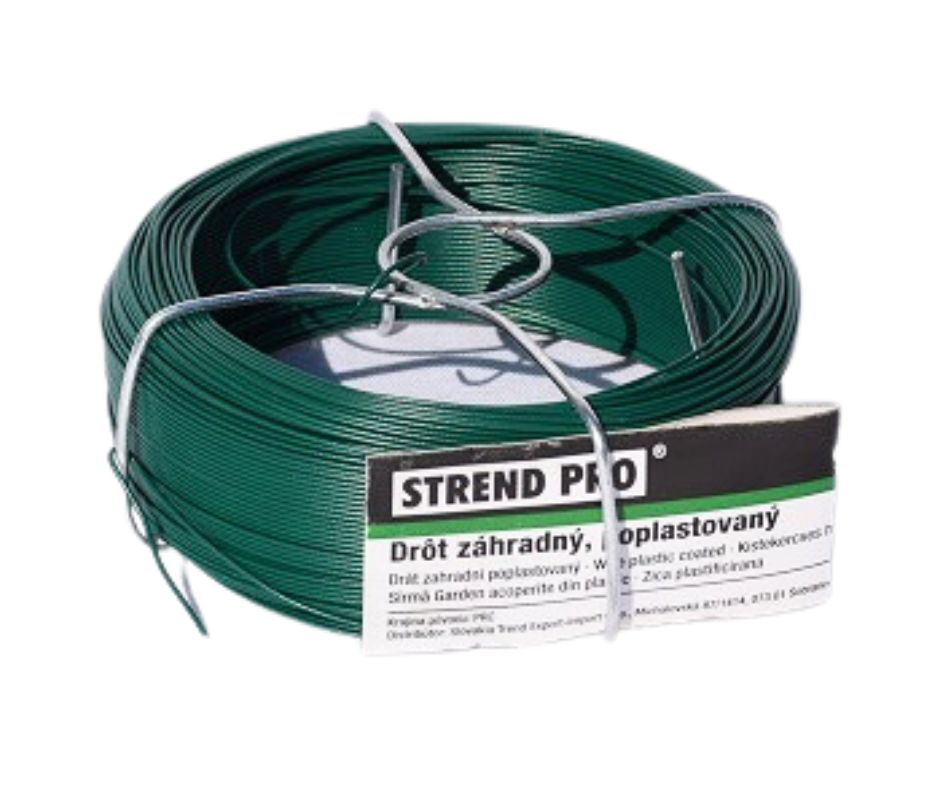 Kötöző fém tekercs d:1,4mm 50m + PVC