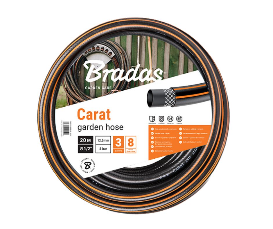 Locsolótömlő 1″ 25 m 3 rétegű BRADAS Carat