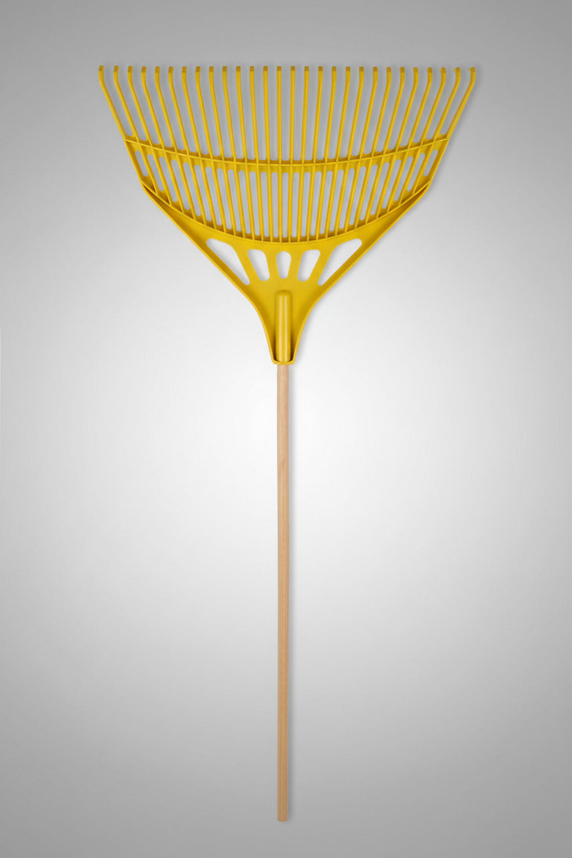 Lombseprű műa. 66 cm 28 fog+nyél Sárga