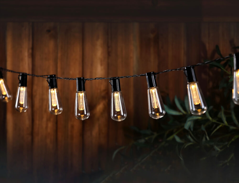 Napelemes LED fényfüzér dekor 10 db 4,7 m MODEE LIGHTING