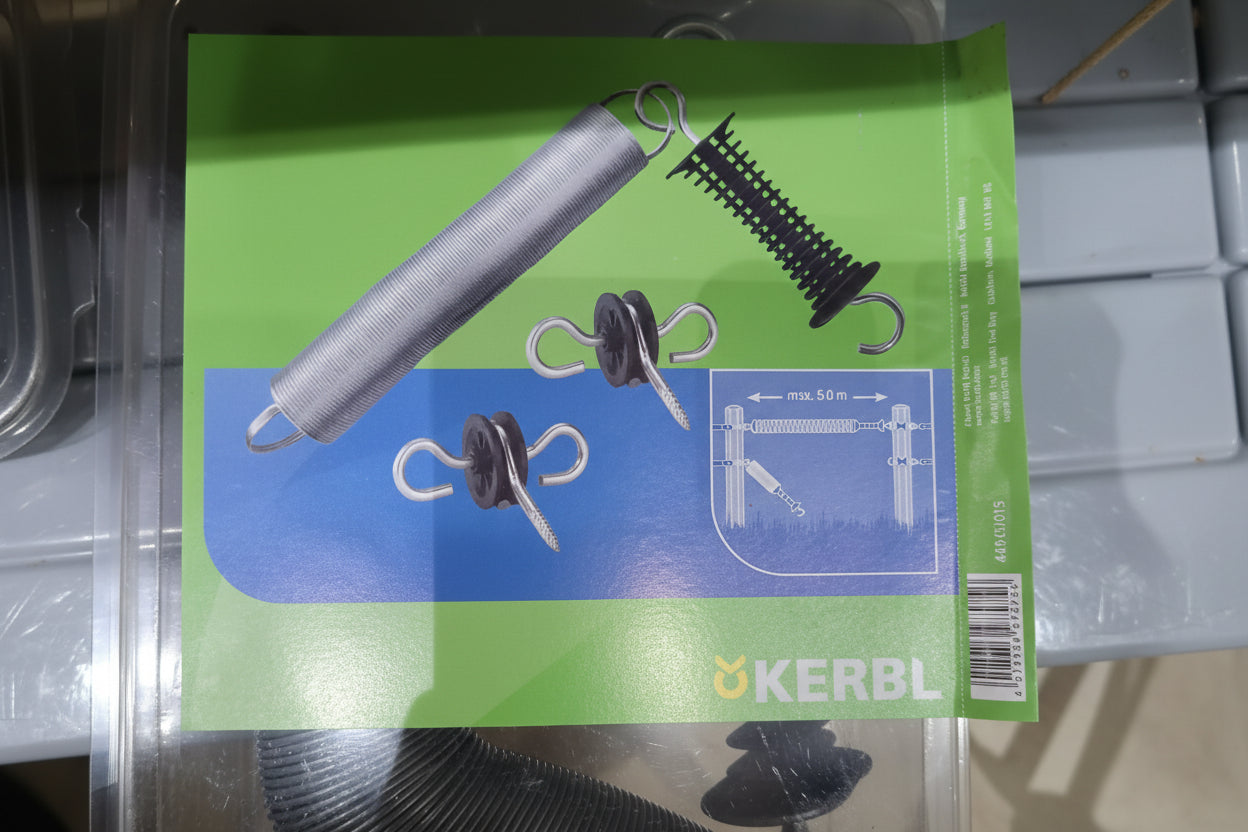 Villanypásztor kapuakasztó rugóval vezetőkkel Kerbl 44945/015