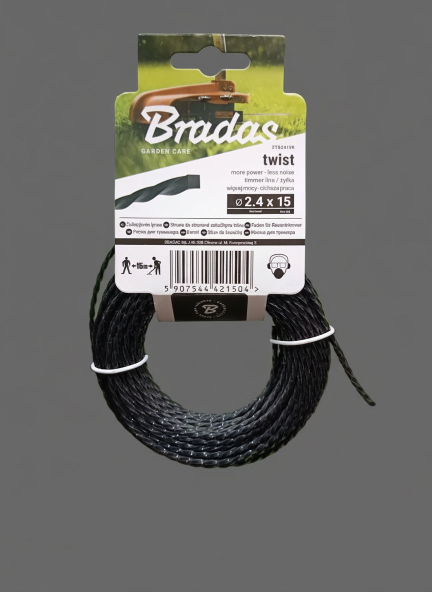 Damil Bradas 2.4mm x 15m, csavart