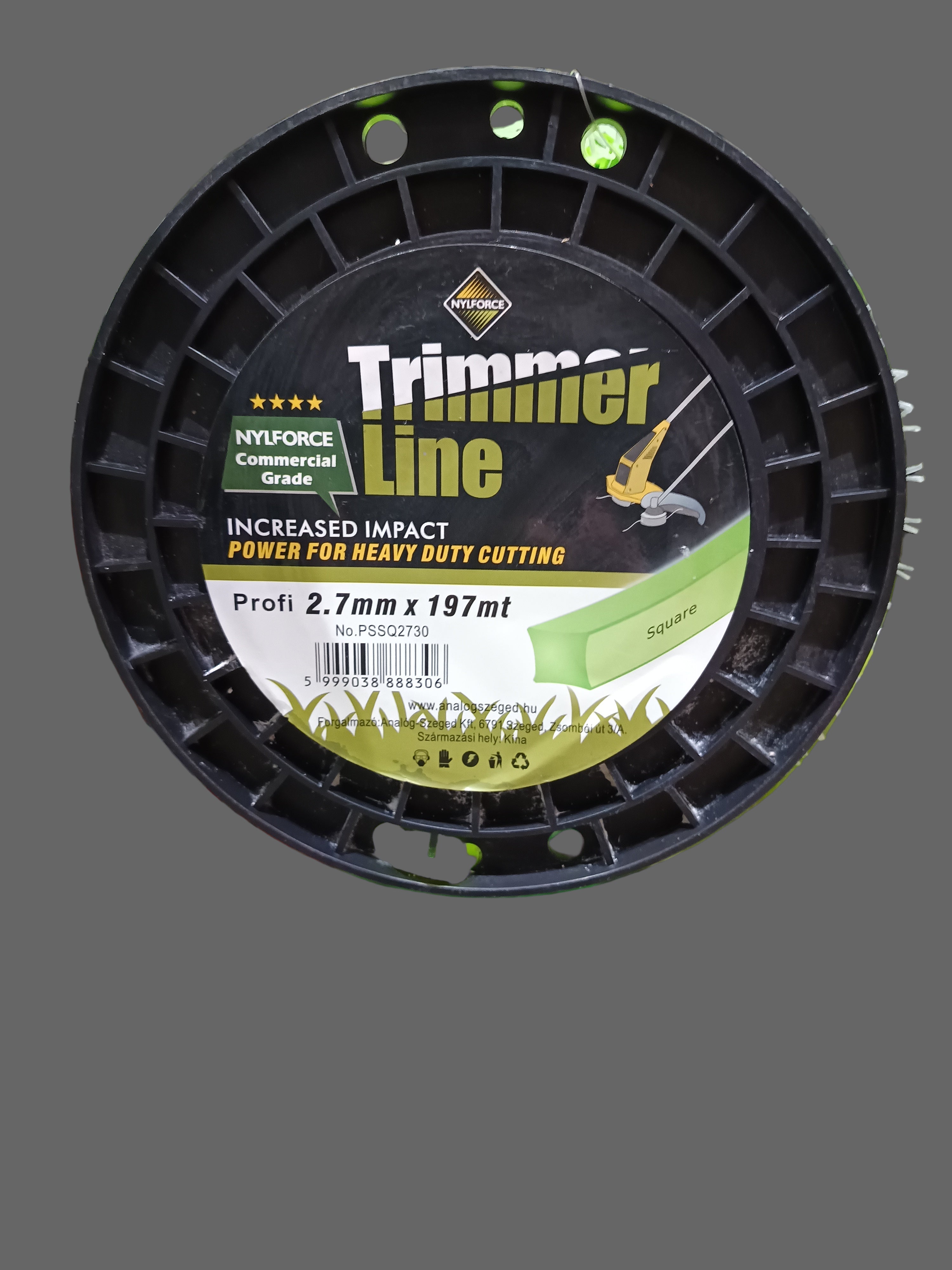 Damil Trimmer Line 2.7mm x 197mt, négyélű