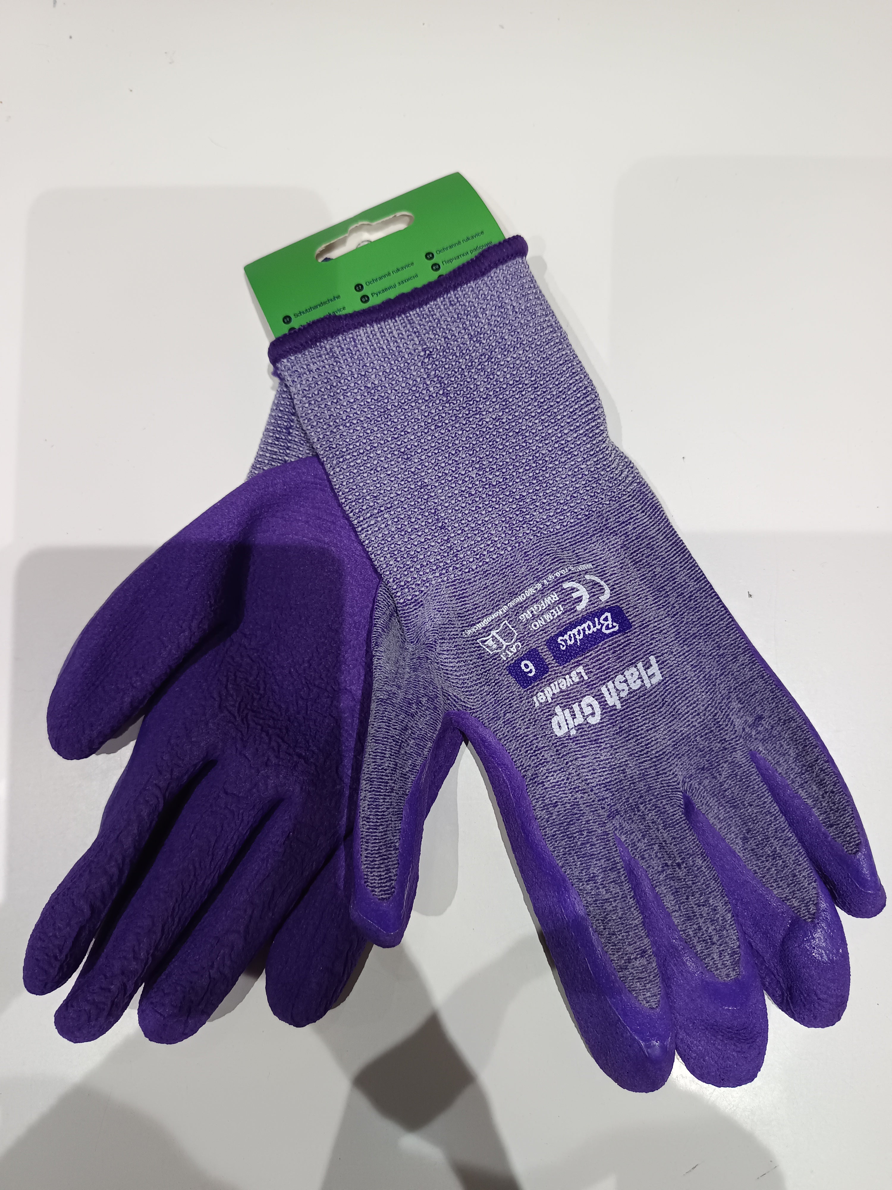 Kesztyű Bradas flash grip lavender 6-os