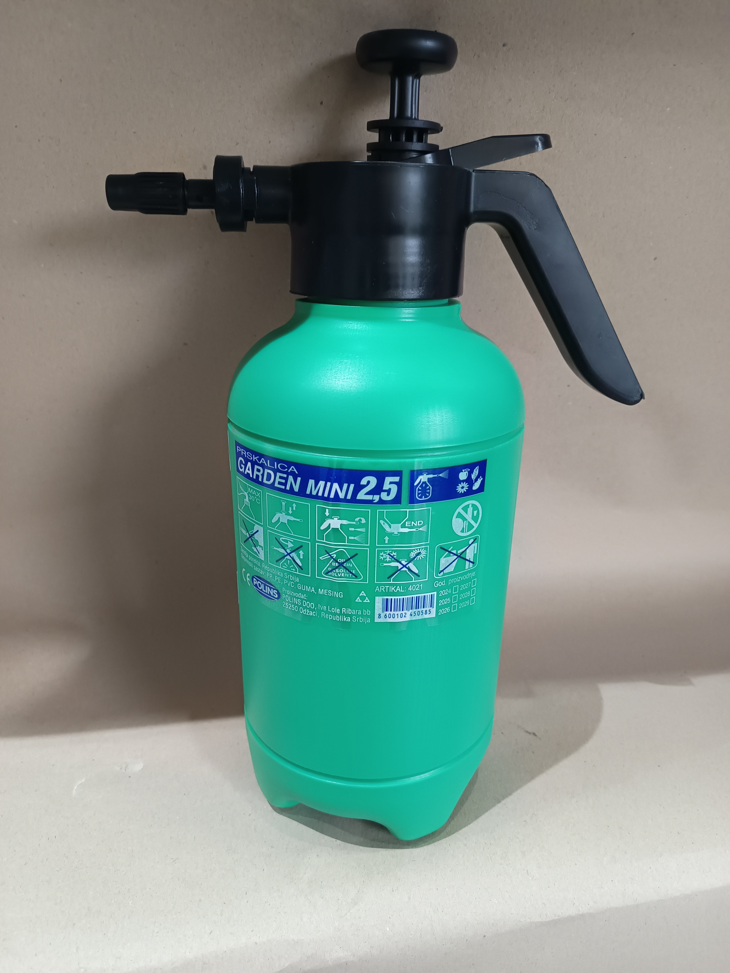 Garden mini kézi pumpás permetező 2,5L