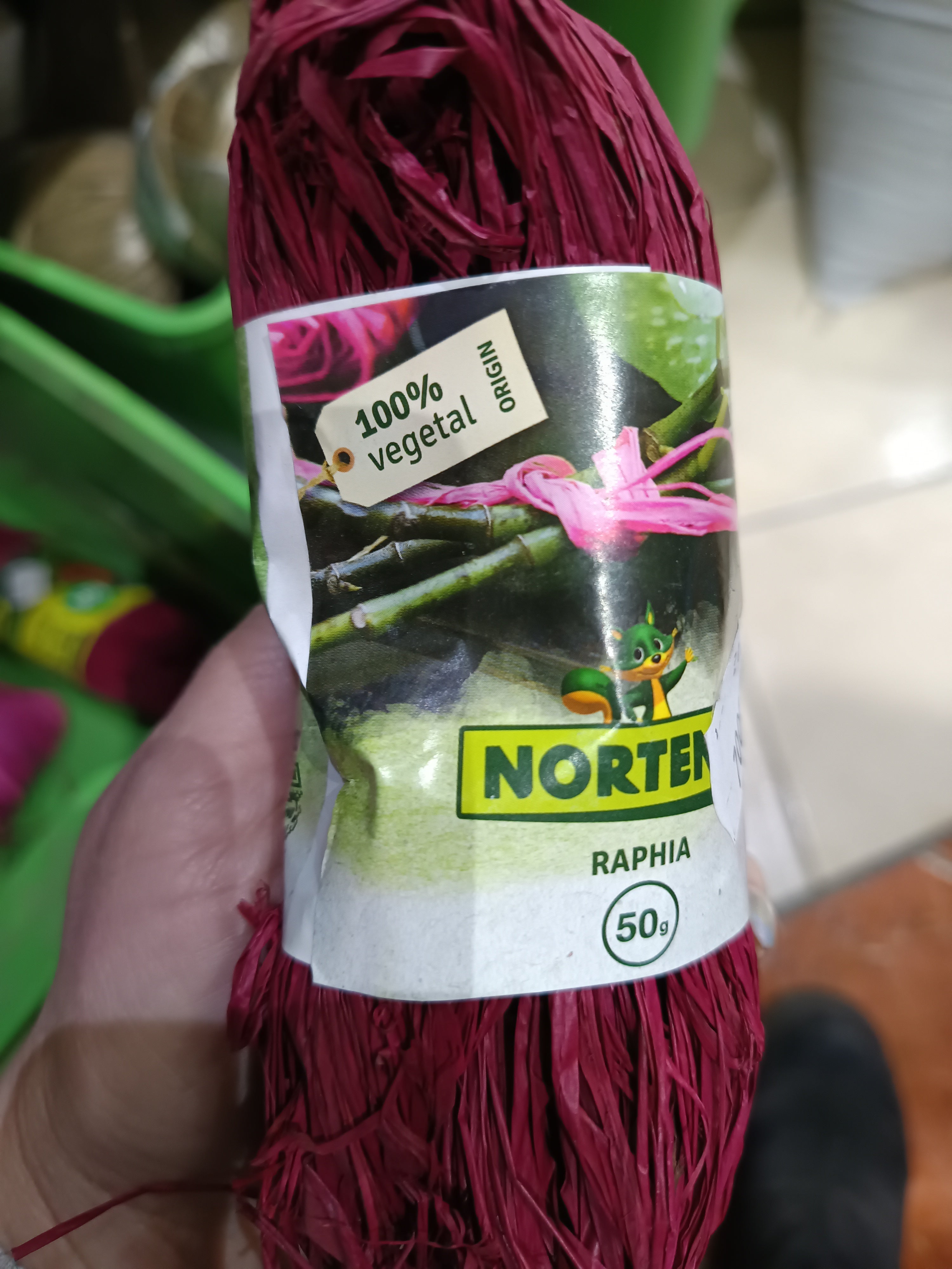 Raffia színes 50g