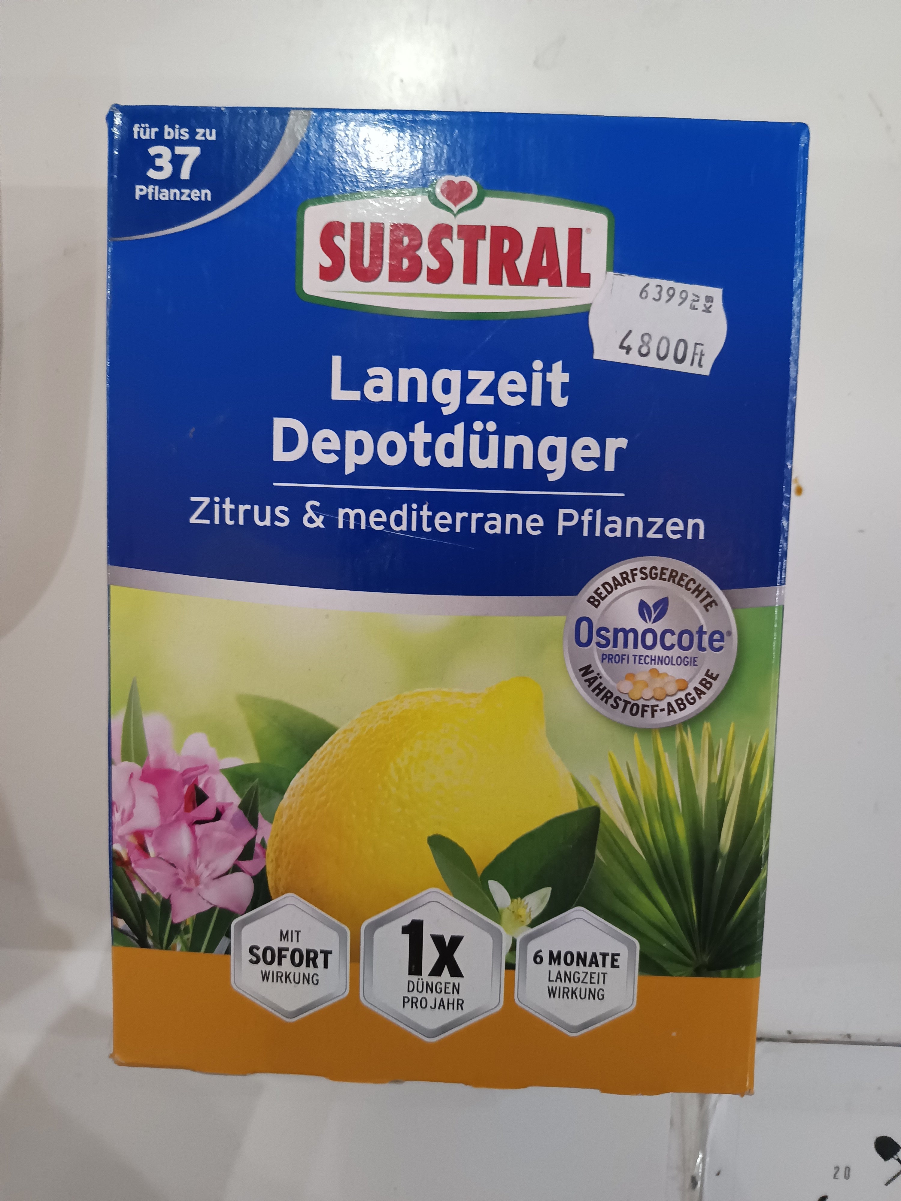 Trágya hosszú hatástartalmú citrusfélék és mediterrán növények számára Substral