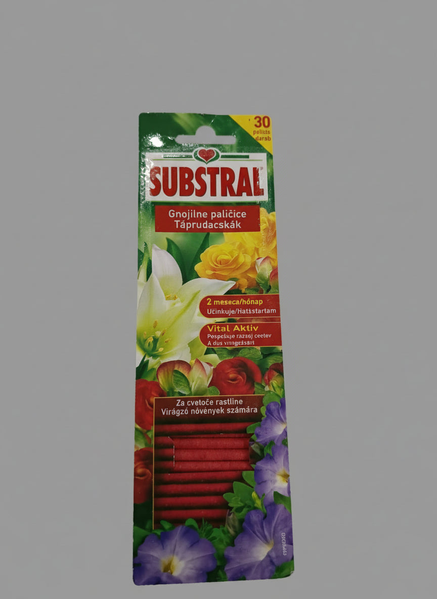 Táprudacskák 30 db virágzó növények számára Substral
