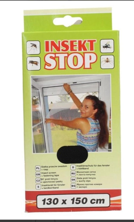 Tépőzáras rovarháló 130 X 150 fehér insect stop