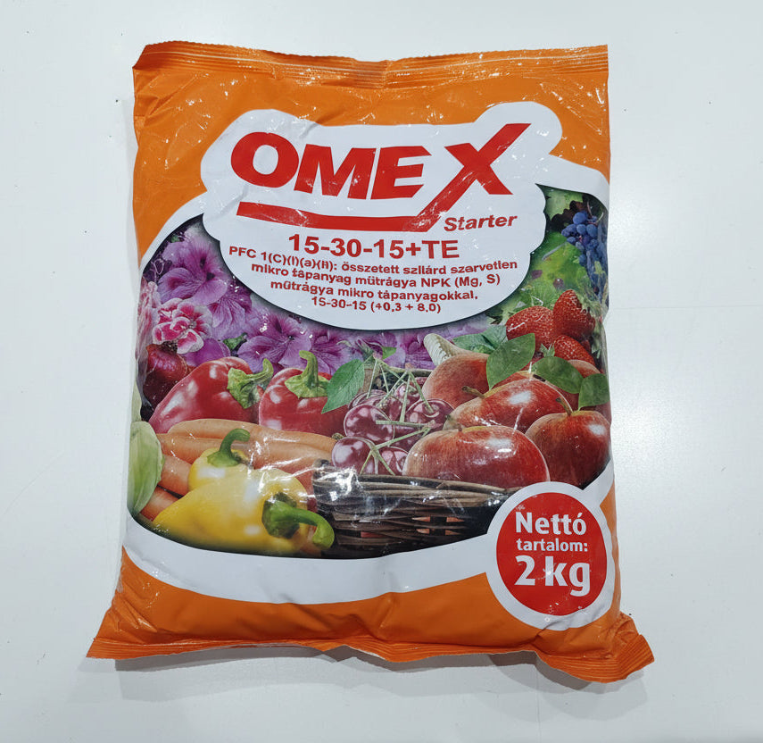 Omex Starter 15-30-15 + TE mikro tápanyag műtrágya 2kg