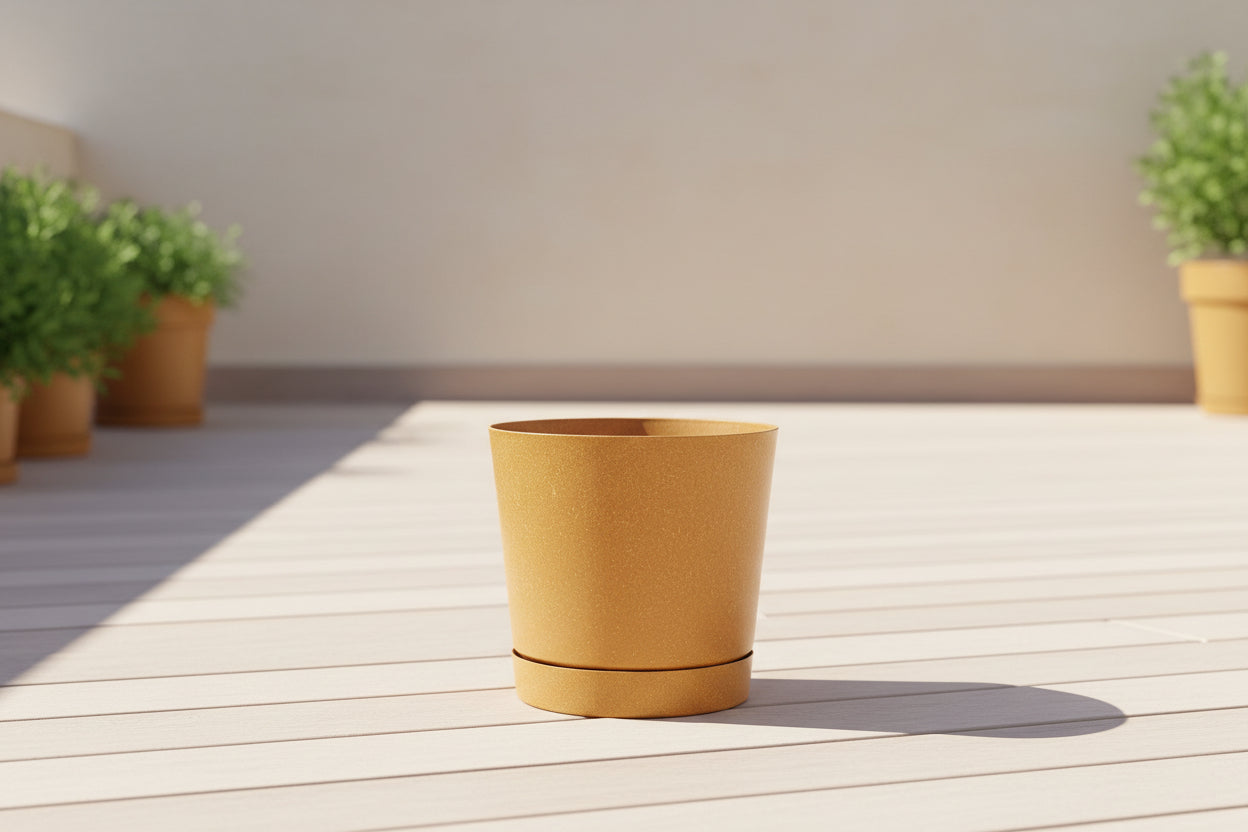 Cserép műanyag barna 148x147 mm Prosperplast DPOP150W