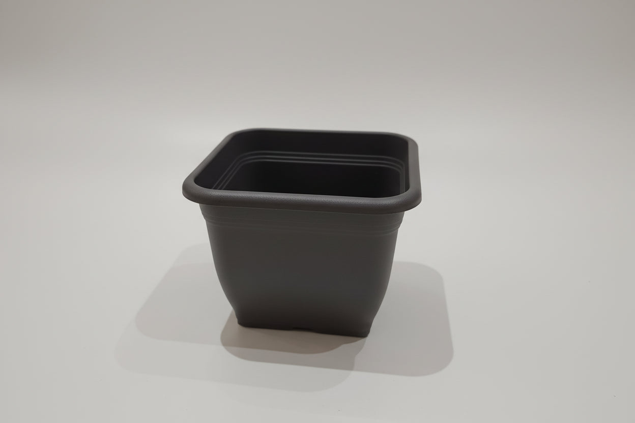 Virágcserép szögetes 19cm antracit