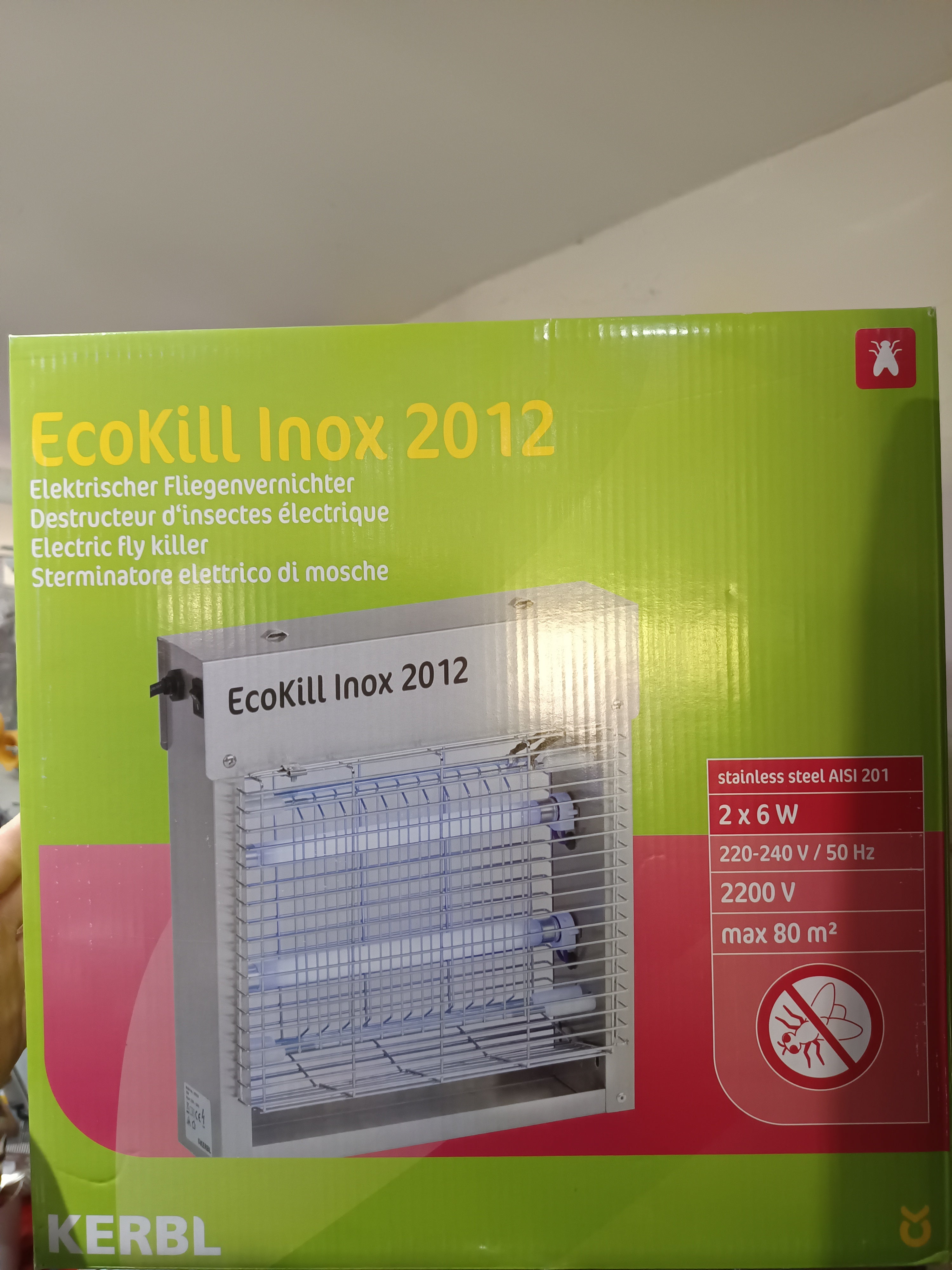 Rovarcsapda Elektromos EcoKill Inox 2012