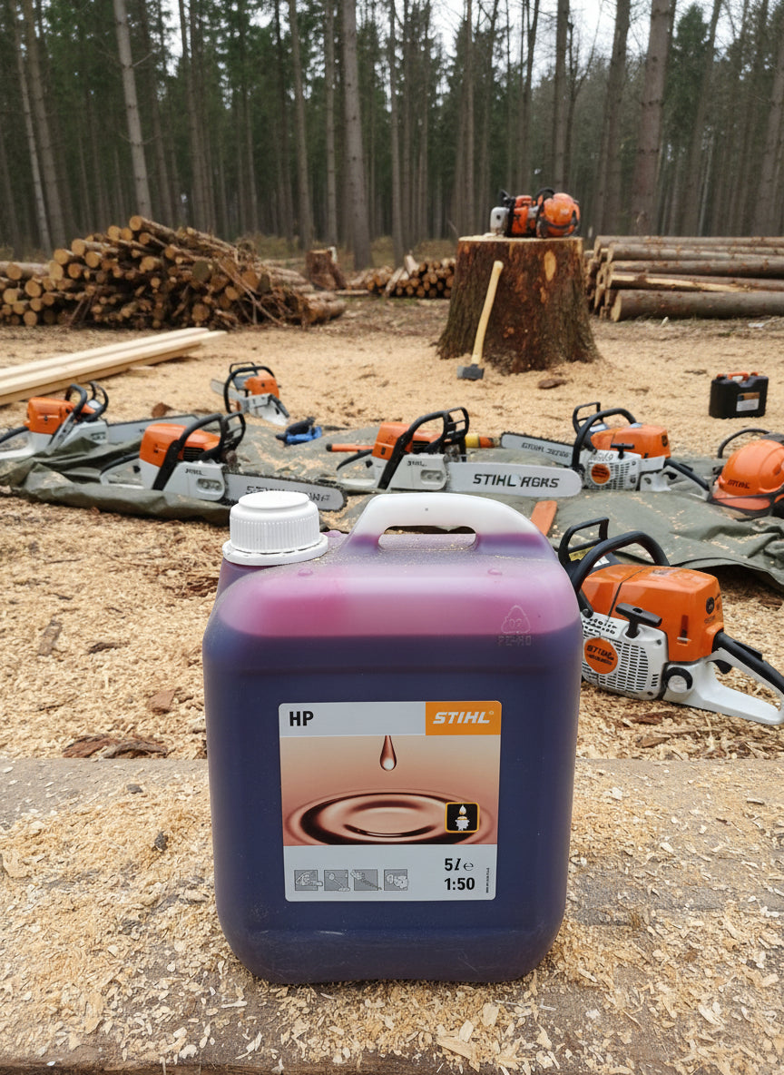 Adalék Stihl 2T HP motorolaj, piros 5L