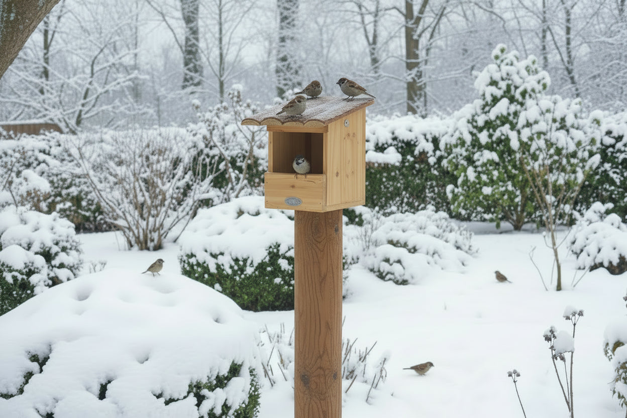 Madáretető fából