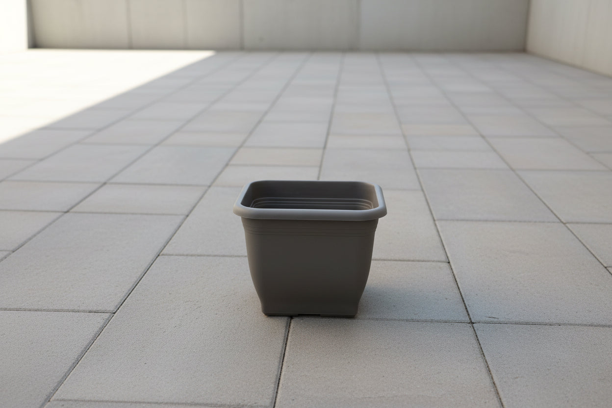 Cserép műanyag 23cm Taupe