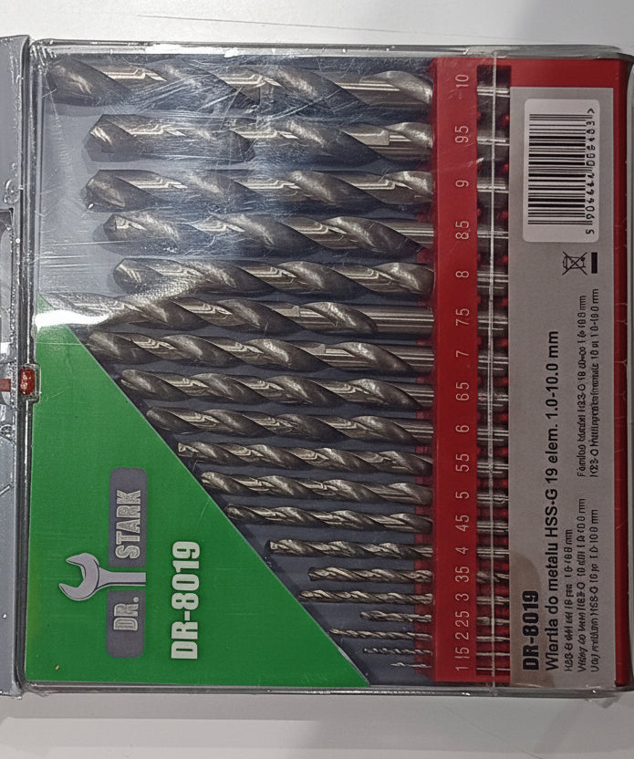 Fémfúró készlet 19 darabos Dr.Stark