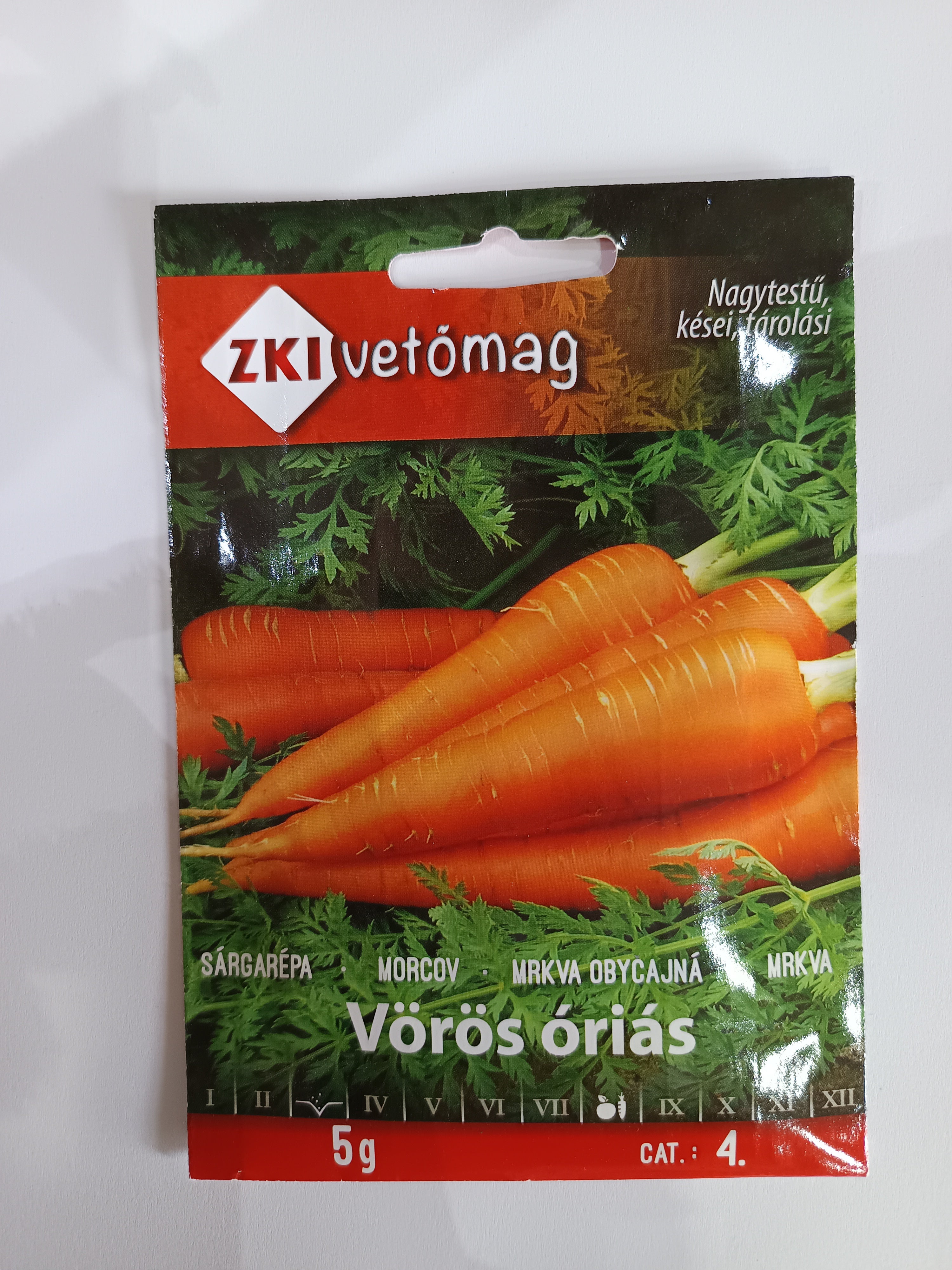 Sárgarépa Vörös óriás ZKI 5g