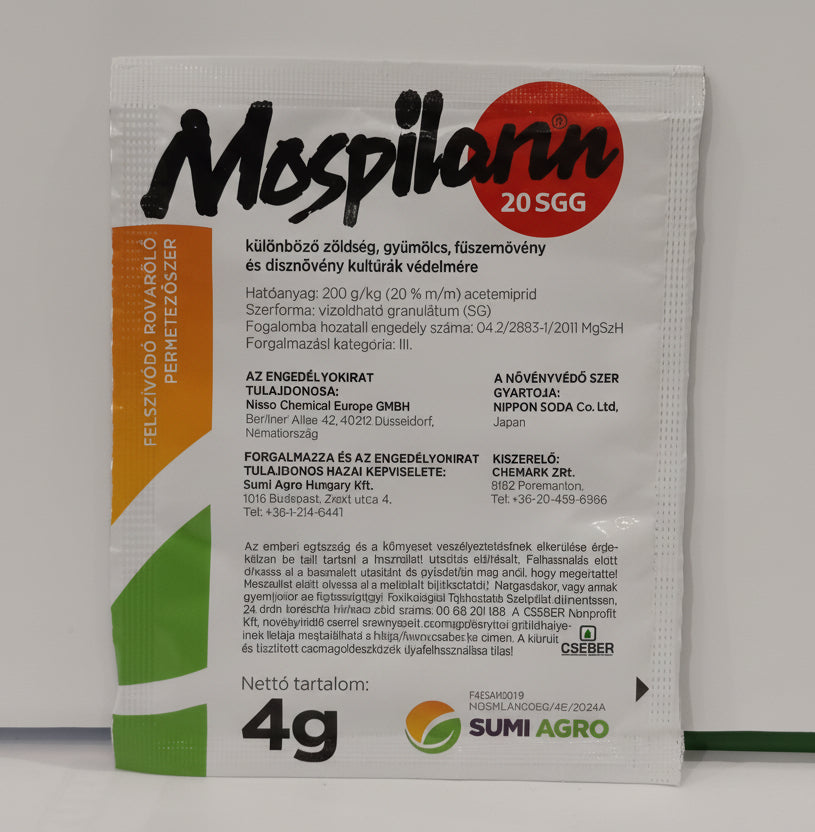 Mospilan 20SG rovarölő permetezőszer 4g