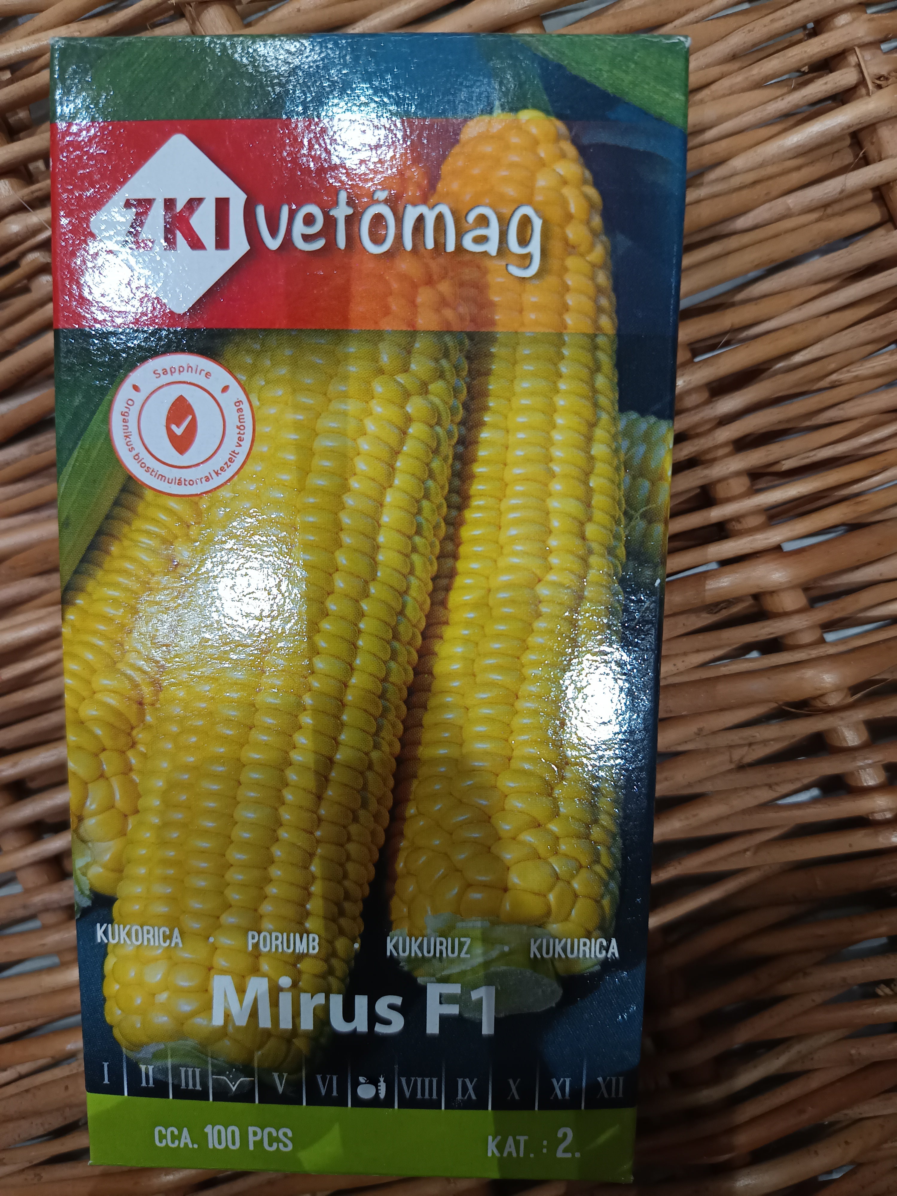 Csemegekukorica Mirus F1 szuperédes középérésű 100szem