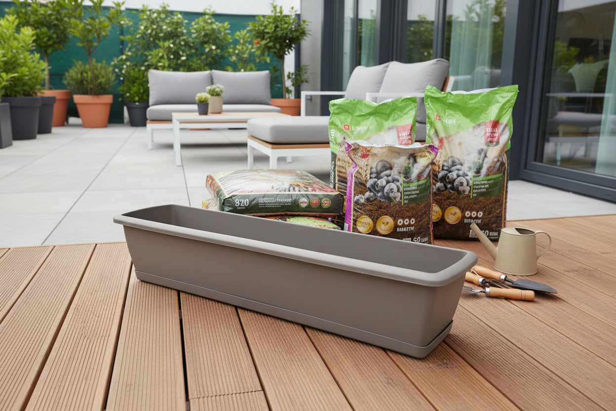 Balkonláda antracit 80cm