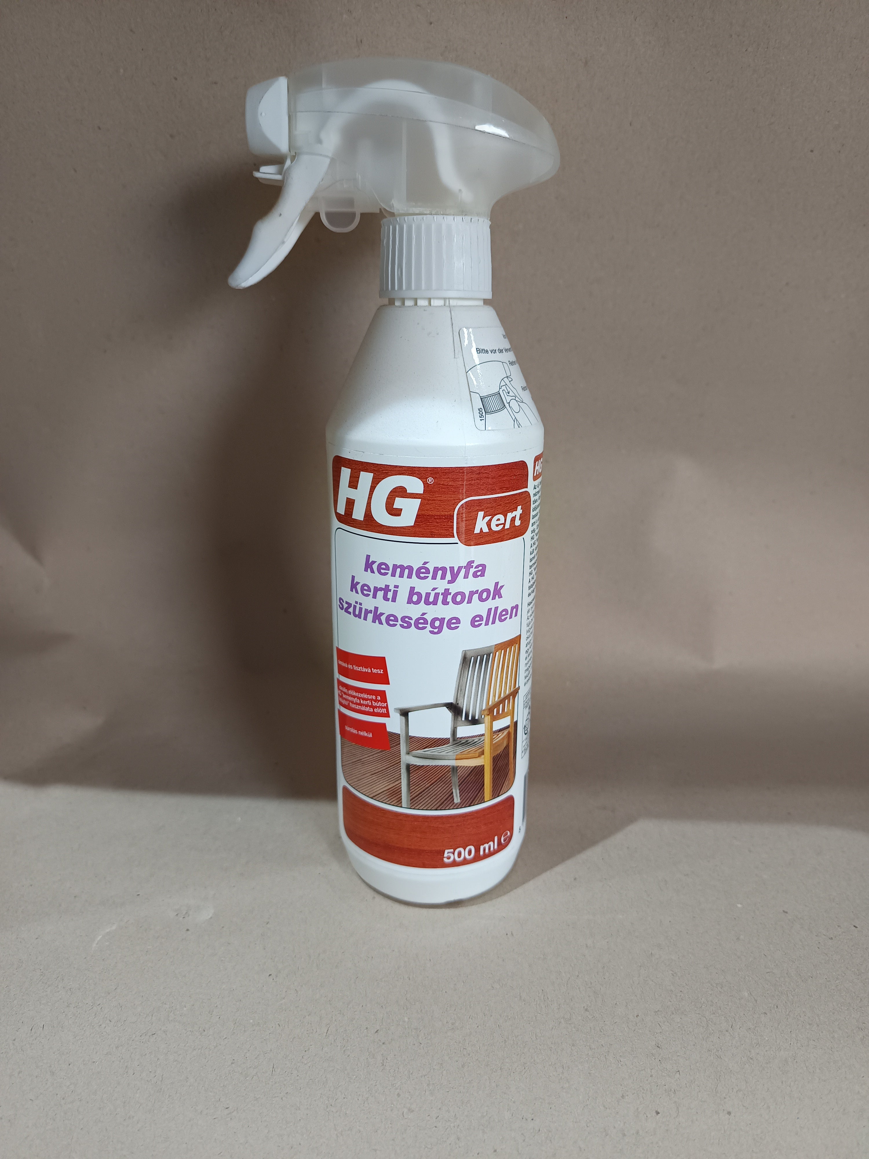HG KERT keményfabkerti bútorok szürkesége ellen 500ml