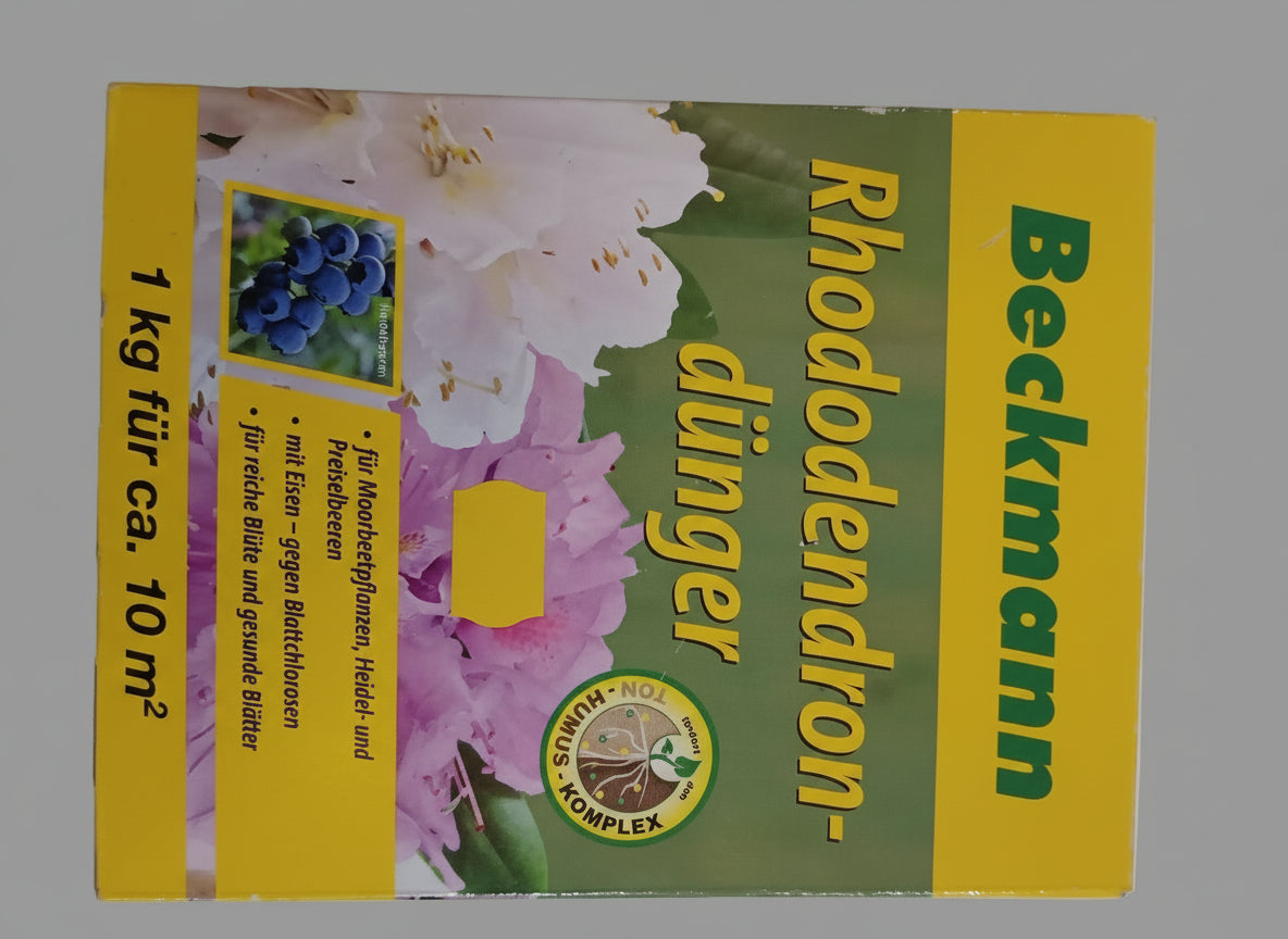 Növénytáp szerves-ásványi rododendronhoz azáleához hortenziához és áfonyához Beckmann