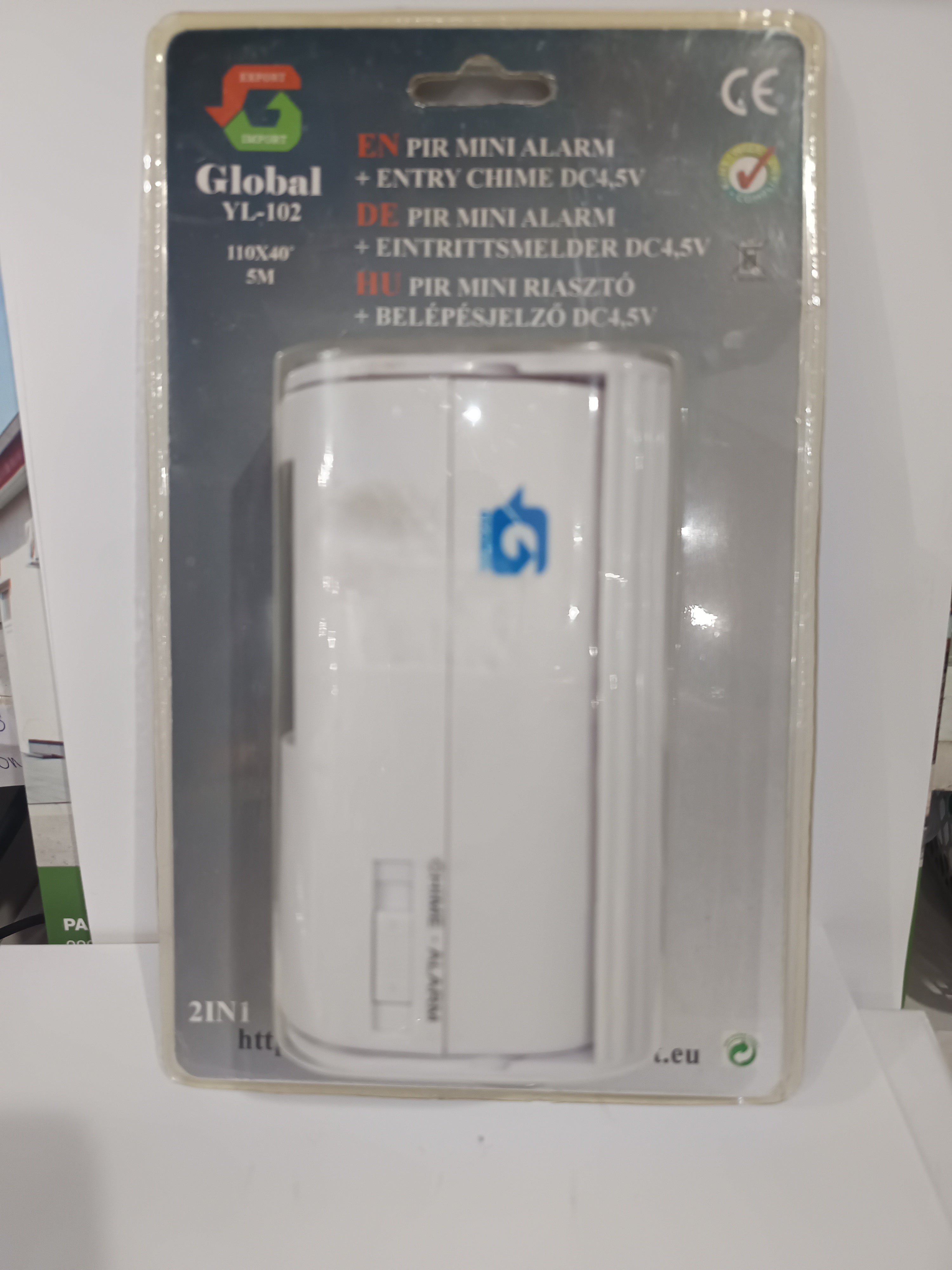 Global mini riasztó+belépésjelző 4,5V