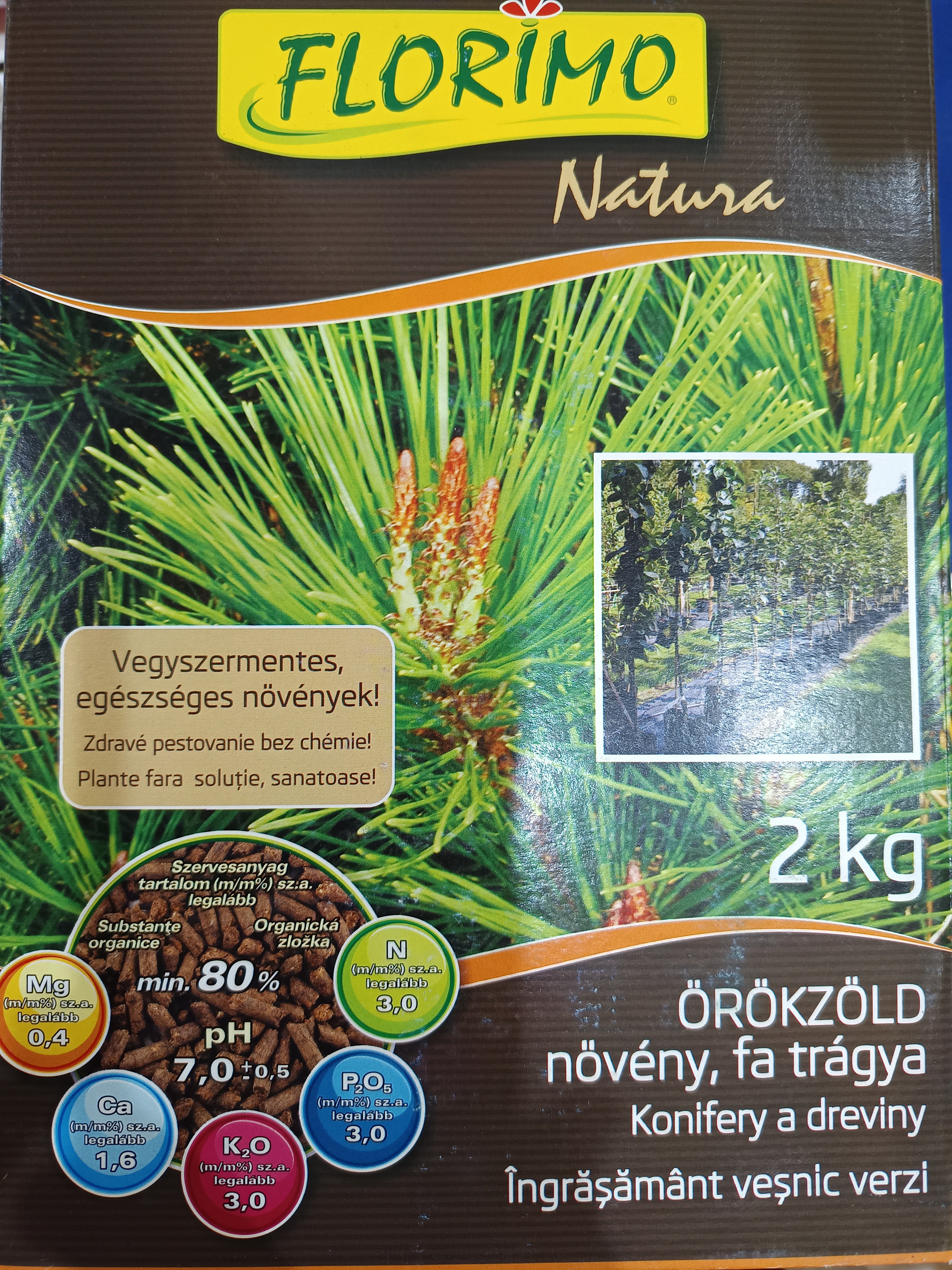 Örökzöld granulátum műtrágya 2kg FLORIMO