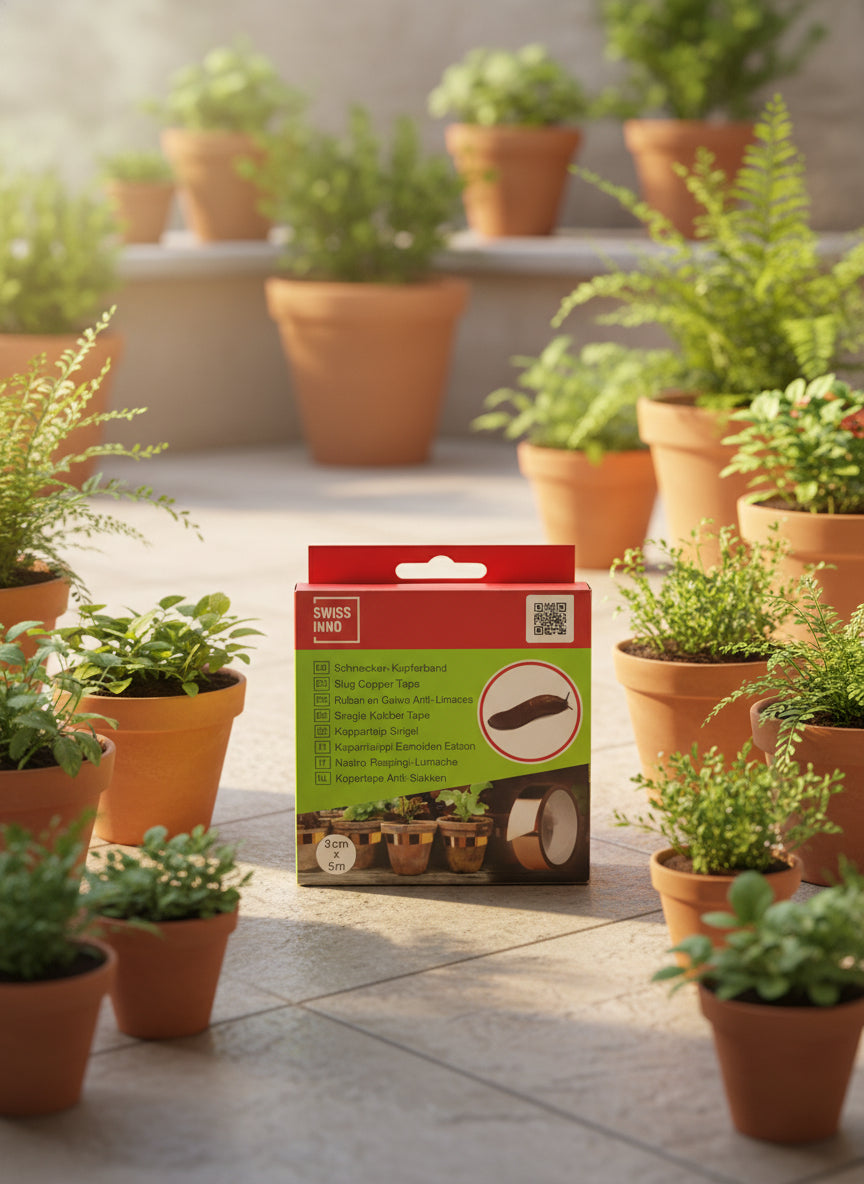 Meztelen csiga távoltartó réz szalag