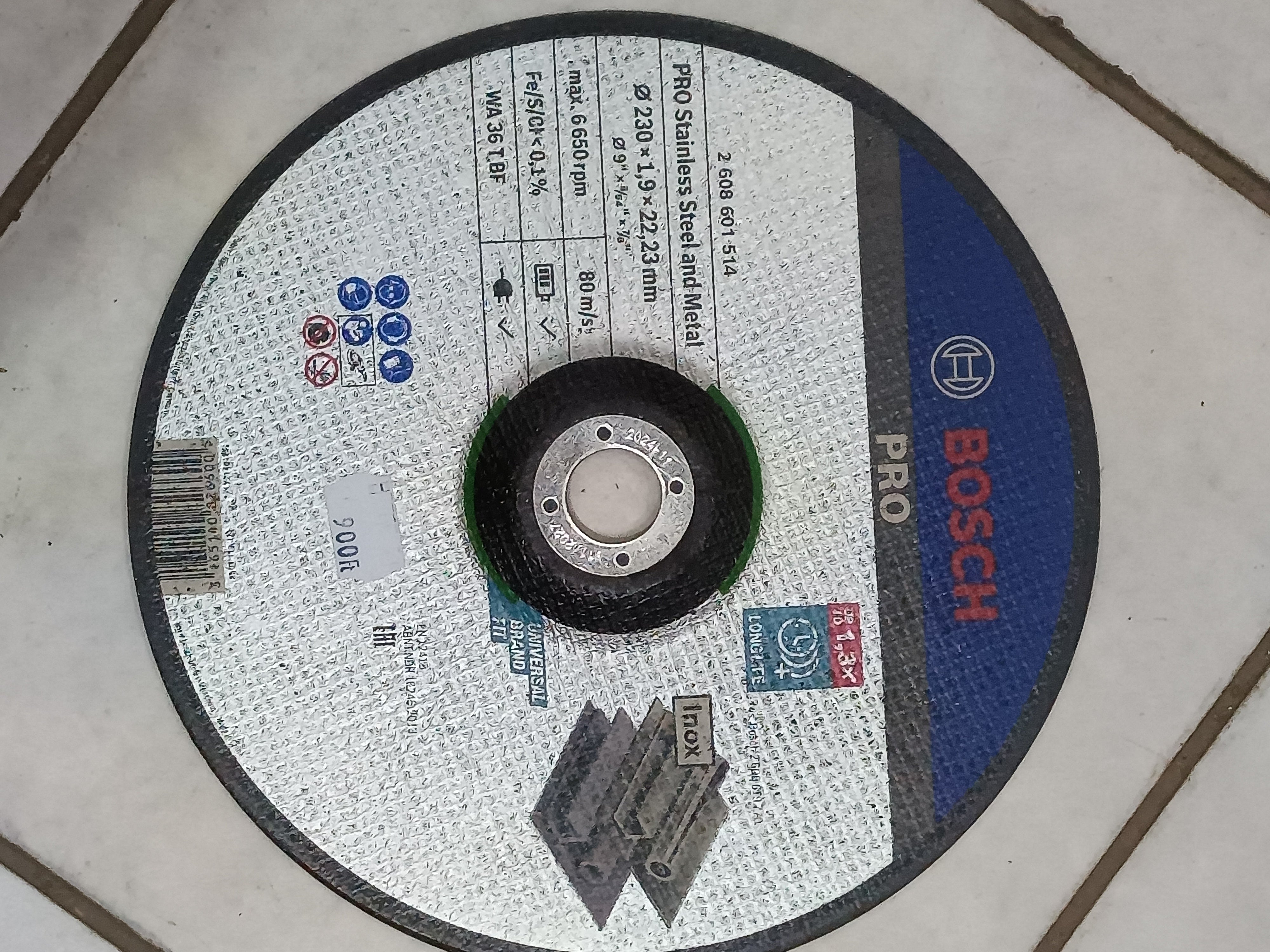 Korong vágó 230x1,9x22,23 mm Bosch Pro