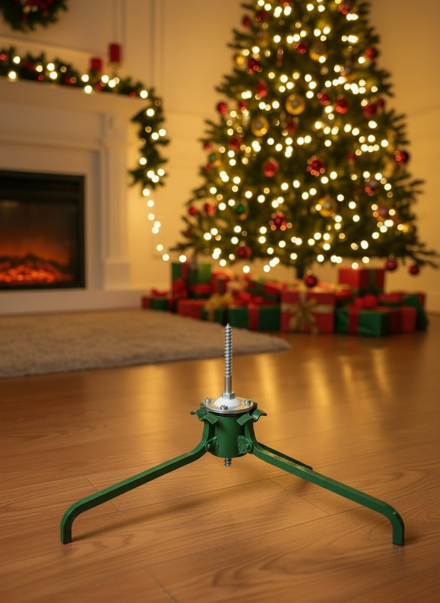 Gömbfejes karácsonyfa tartó 3 lábú