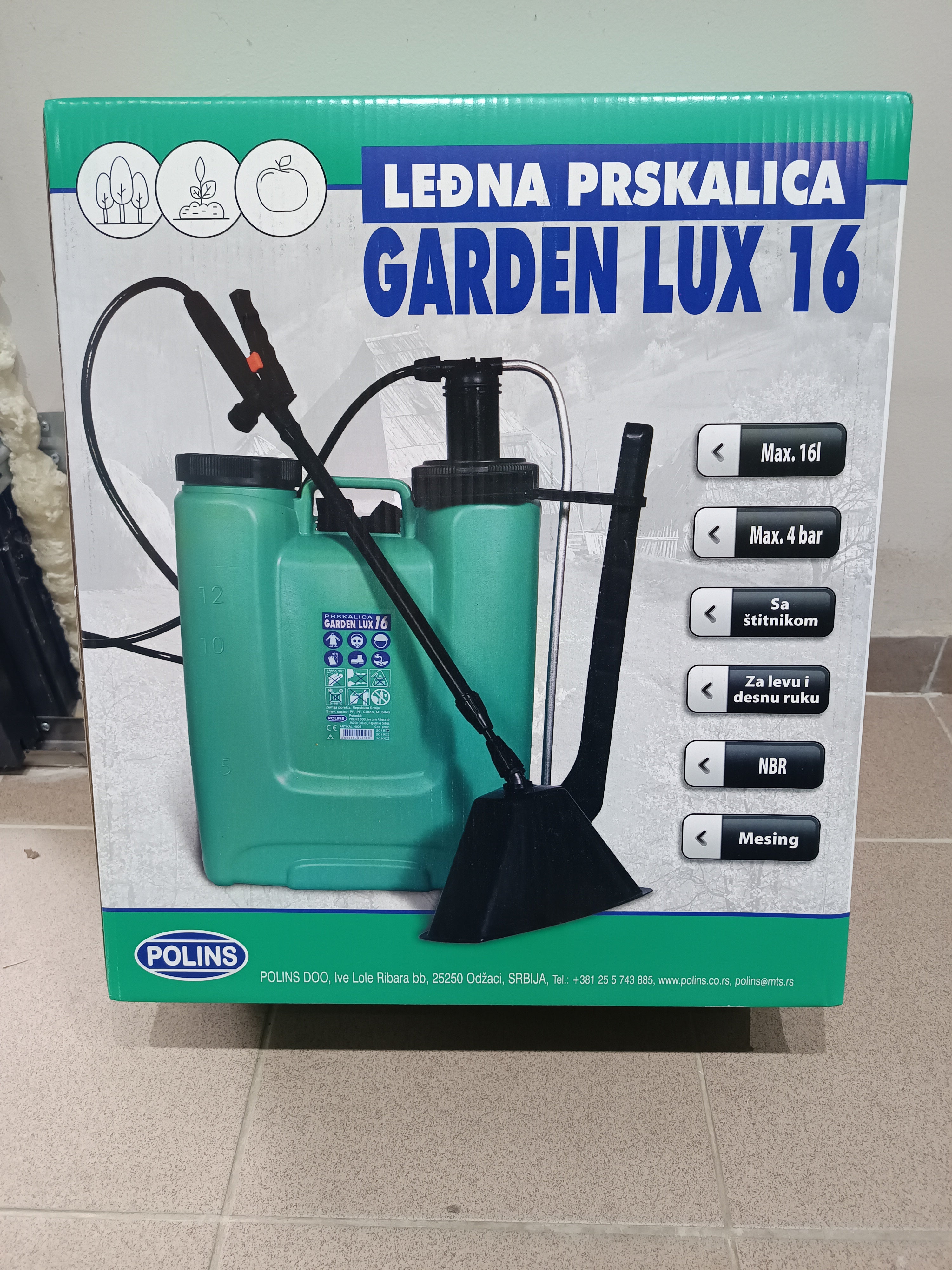 Garden lux pumpás háti permetező 16L