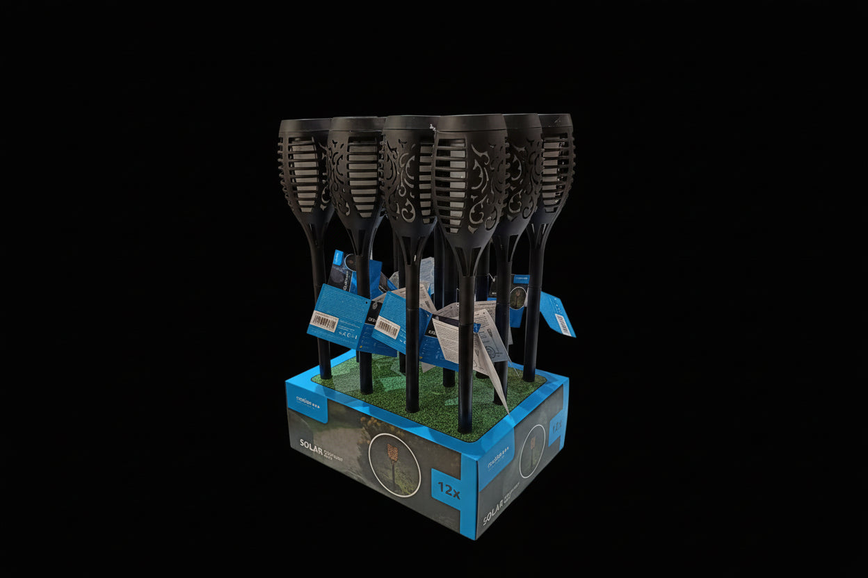 Kerti lámpa- napelemes, magas, leszúrható (darabra)