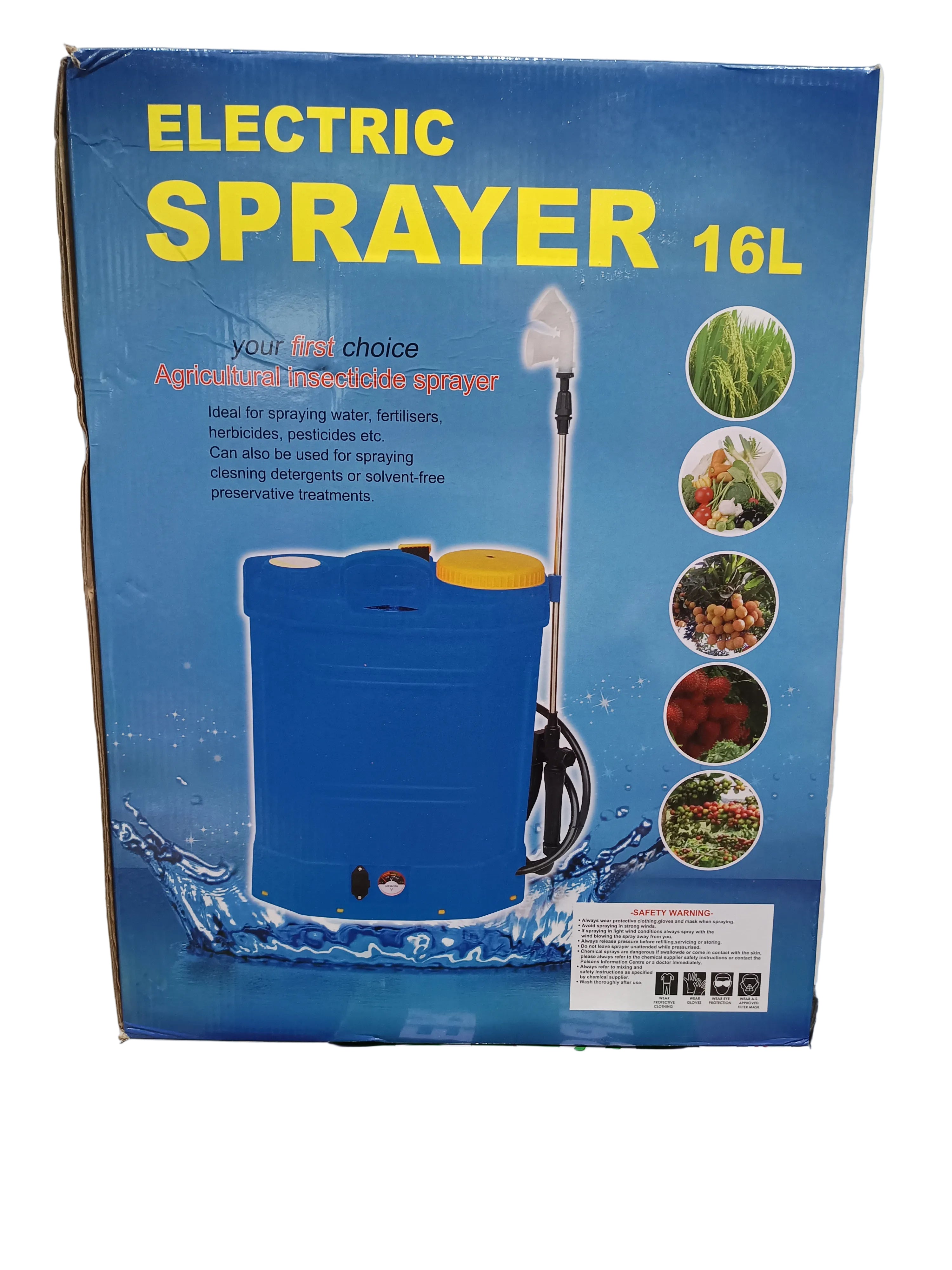 16L akkumulátoros háti permetező , kijelzővel