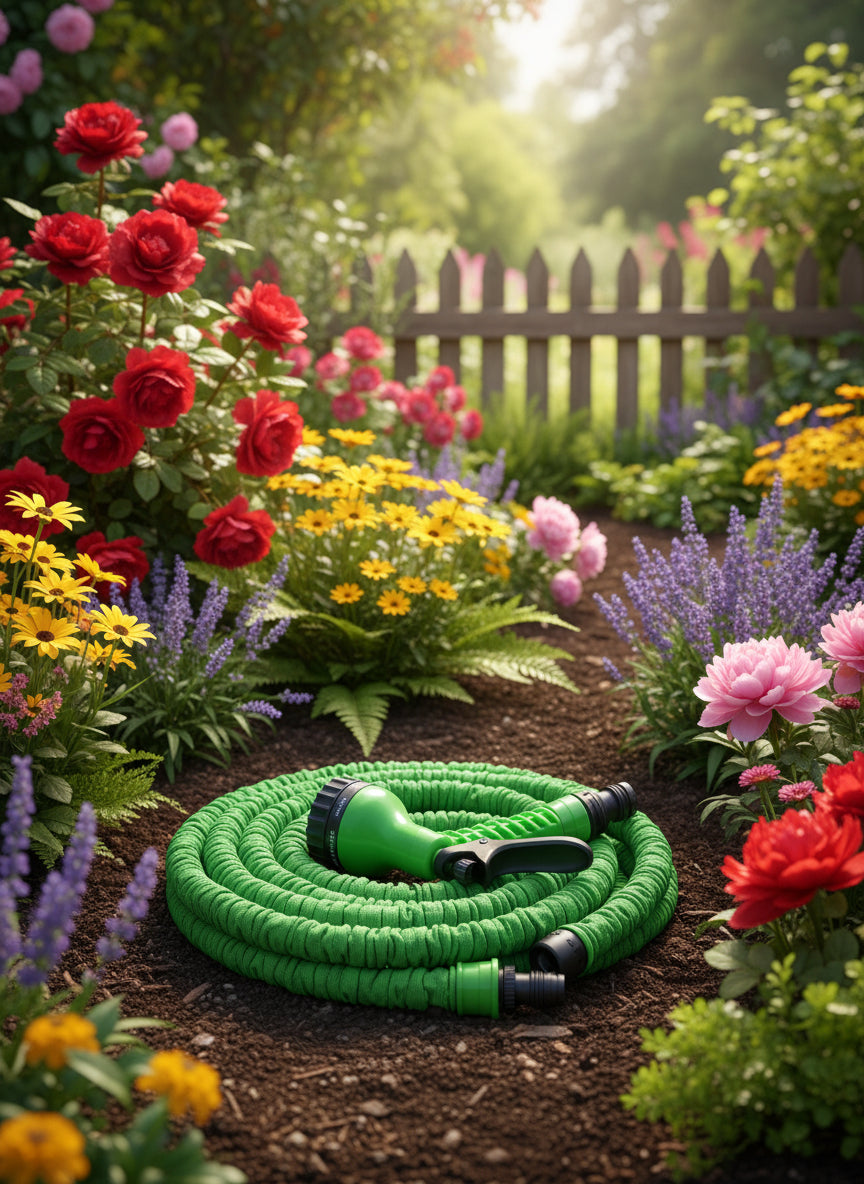 Nyújtható locsolótömlő 7-22m locsolófejjel Bradas WTH0722GR-T-L