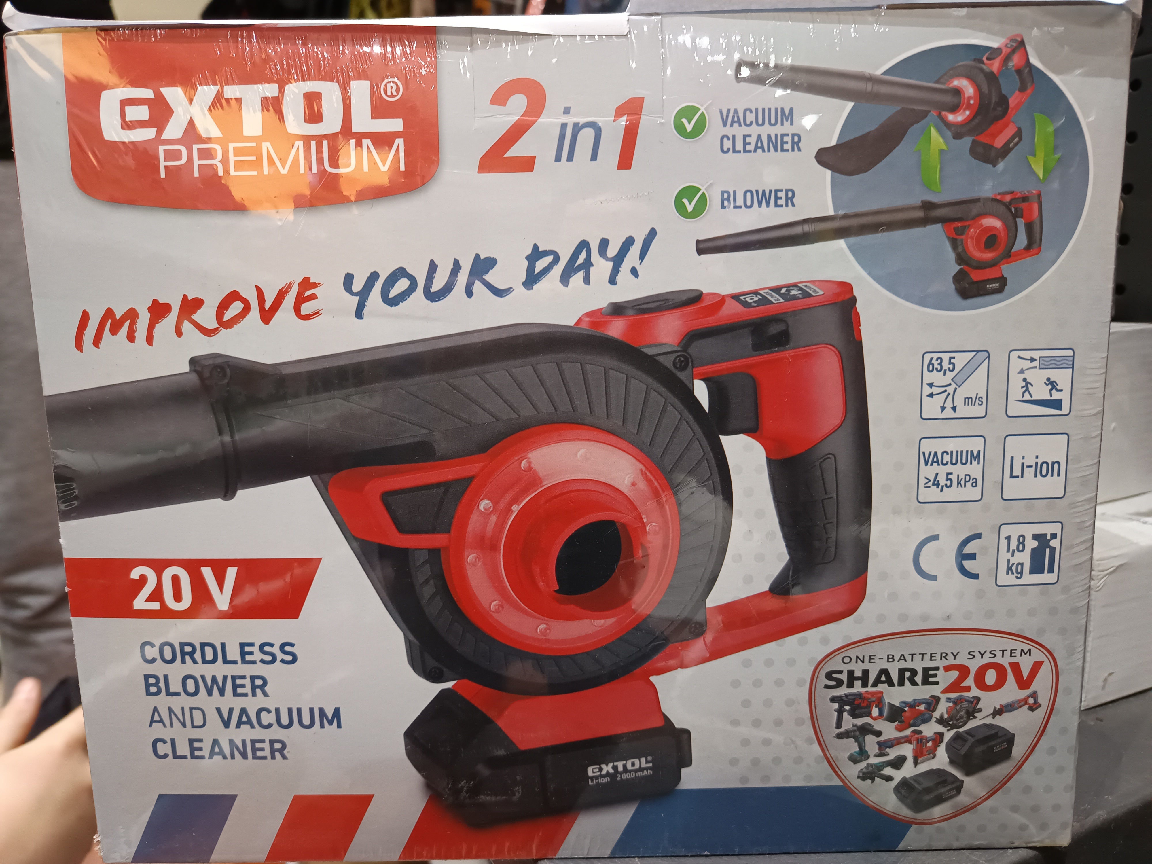 Lombszívó és fújó, Extol Premium