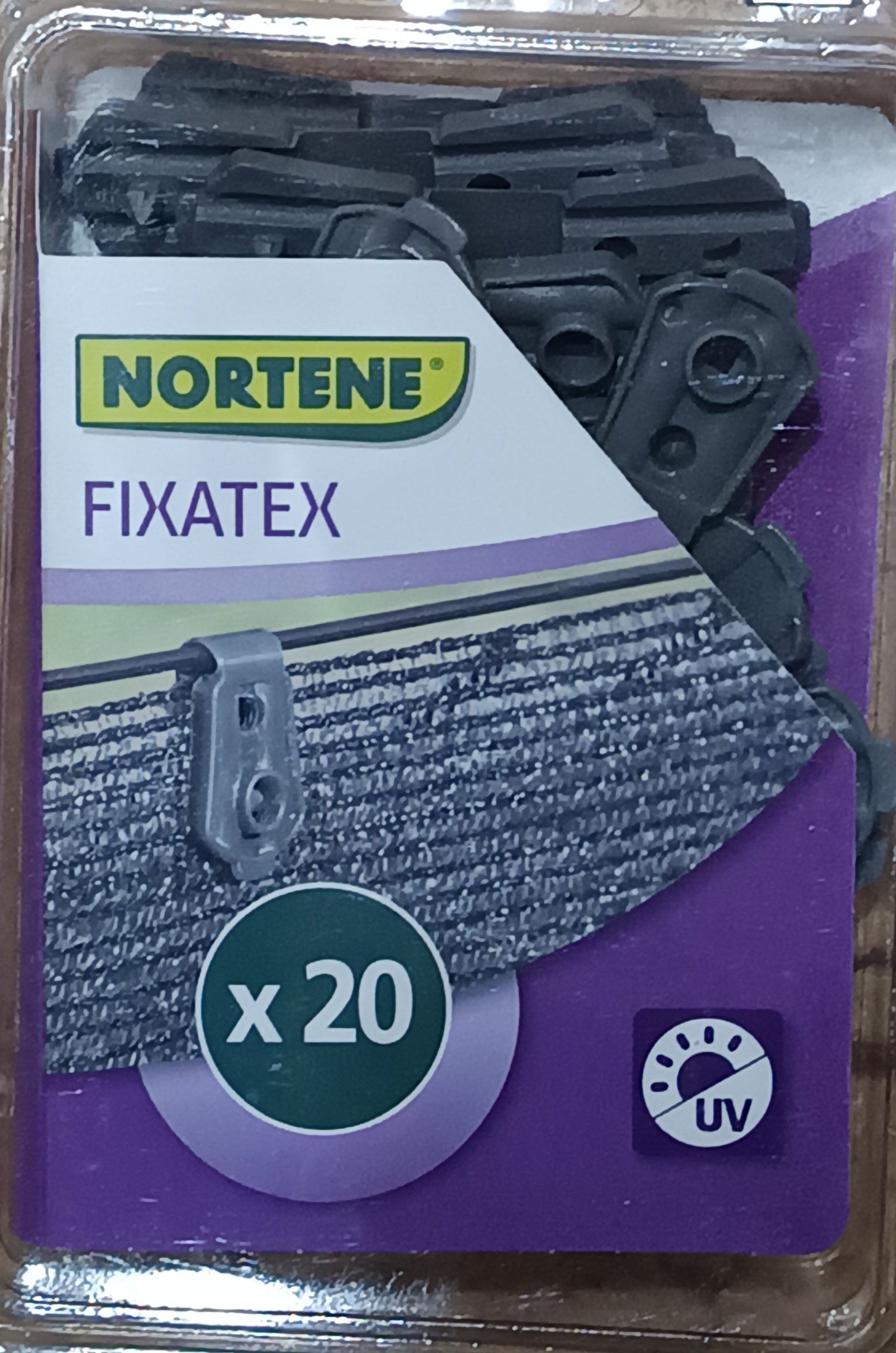 Belátást takaró rögzítő csipesz szürke 20 db Nortene