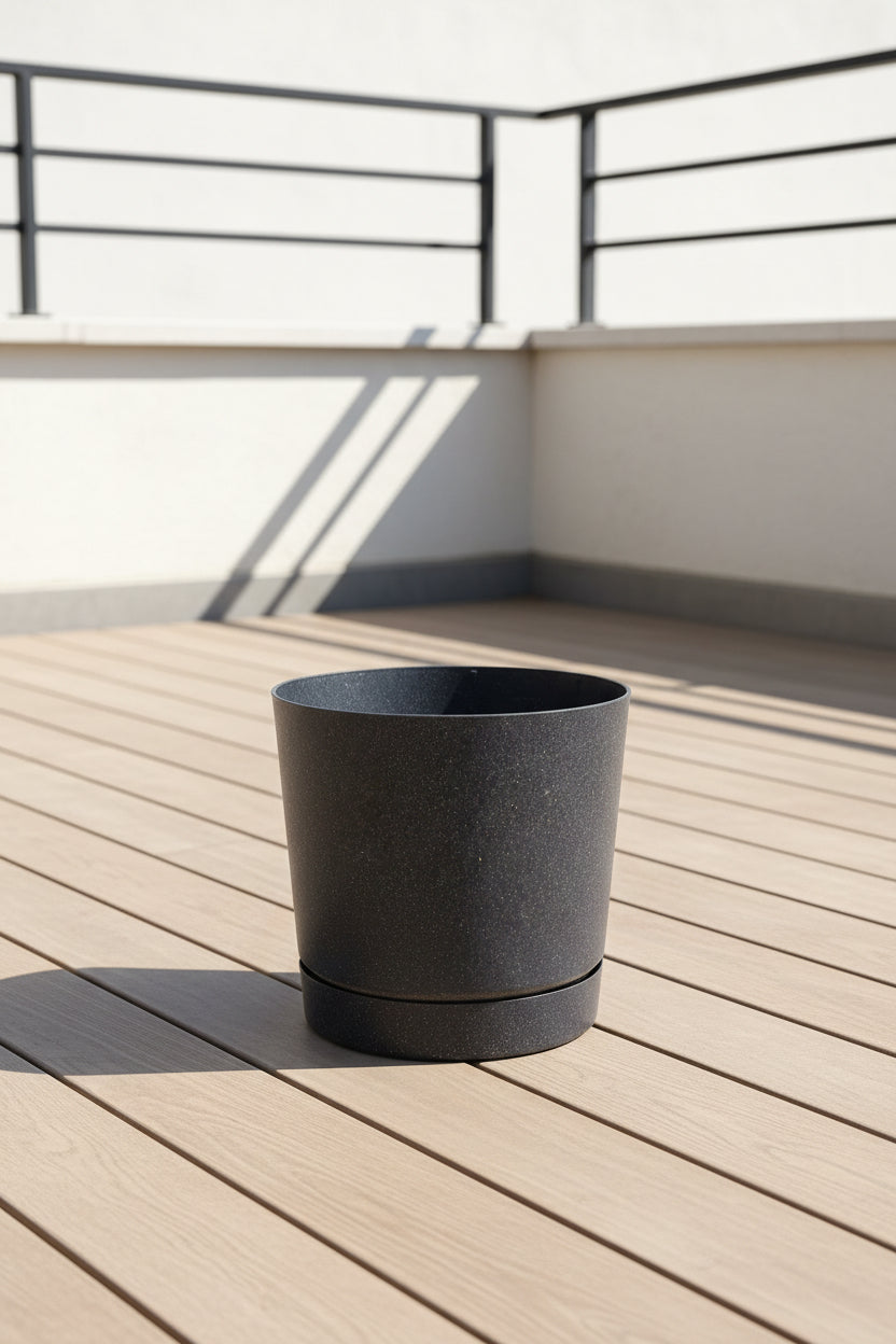 Cserép műanyag antracit 148x147 mm Prosperplast DPOP150W