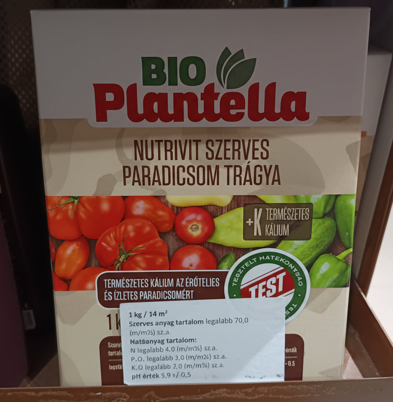 Paradicsom trágya szerves Plantella 1kg